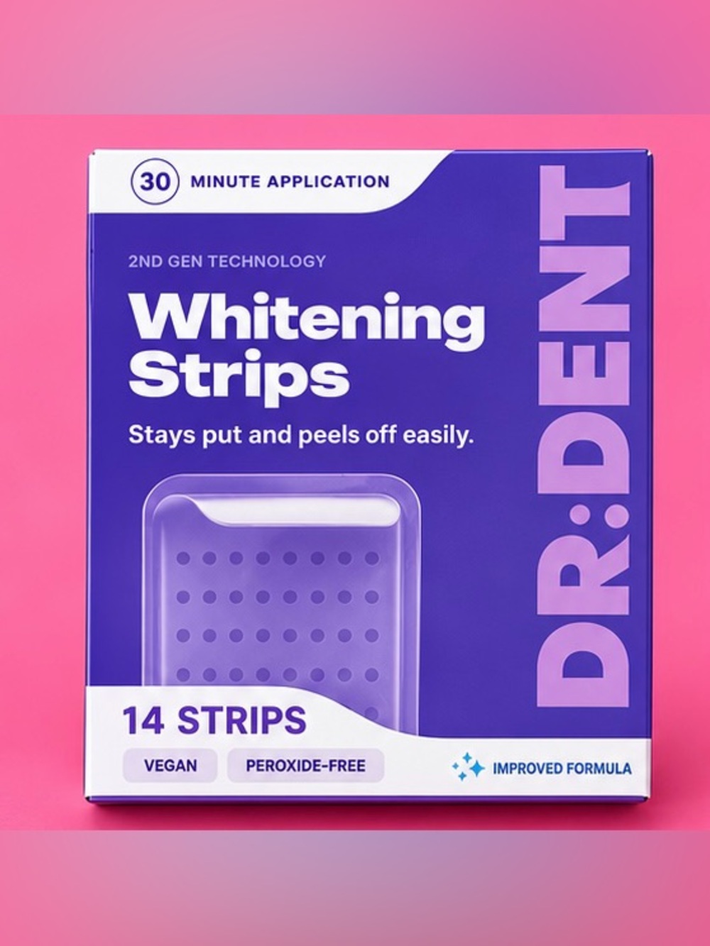 Dr. Dent Whitening Strips - Purple Pack (14 Strips)
